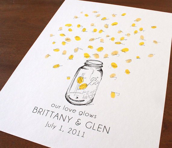 Fingerprint Guestbook - foto via etsy.com