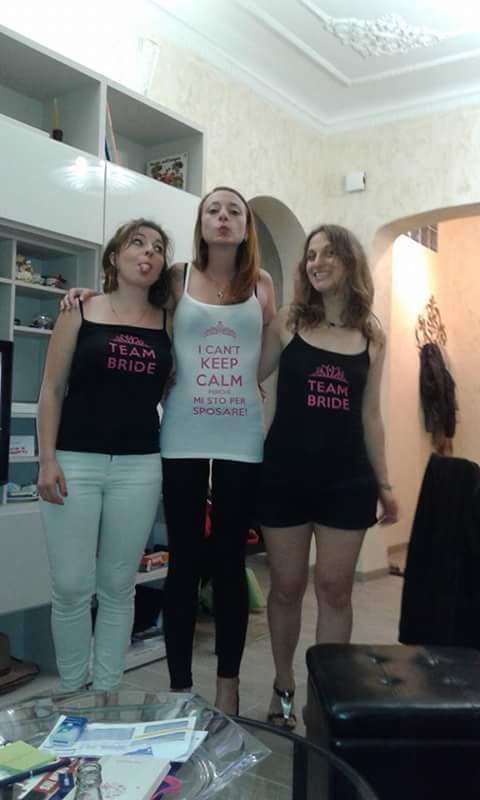 Ludovica al suo addio al nubilato