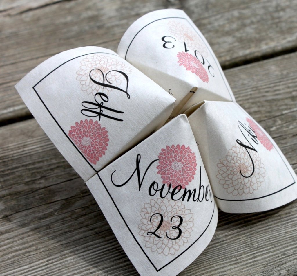 Origami Wedding - foto via hellodeborah.co.uk