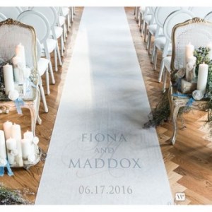 Tappeti nuziali personalizzati - foto via www.lemienozzeshop.it